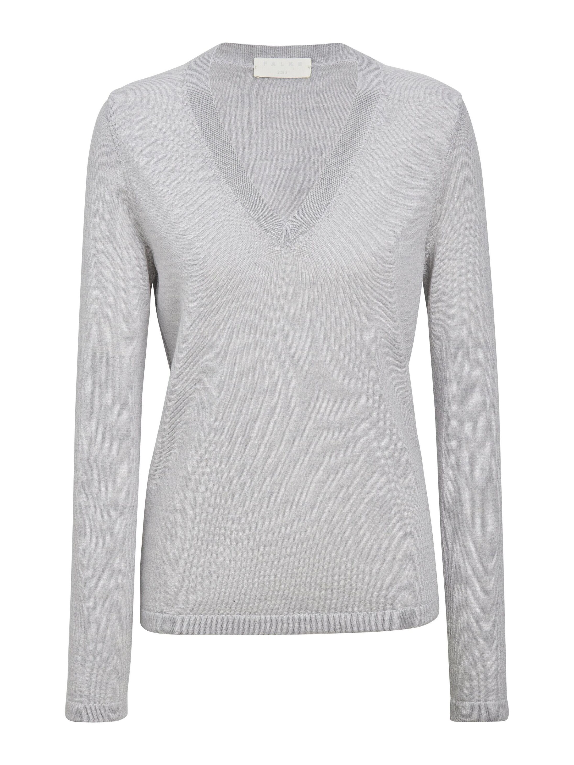 FALKE Pullover 'Pure Merino Wool'‌‌‌‌‌‌‌‌ in Grau