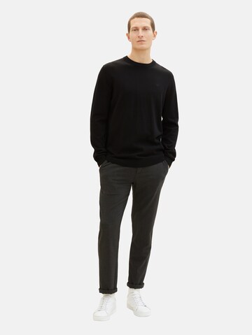 TOM TAILOR Sweater in Black