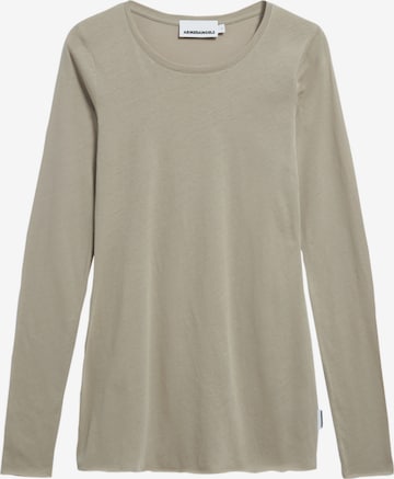 T-shirt ARMEDANGELS en vert : devant