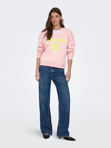 ONLY Sweatshirt 'ONLHOLLY' i pink