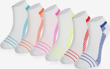 Chaussure basse 'Sport' Crea Socks en blanc : devant