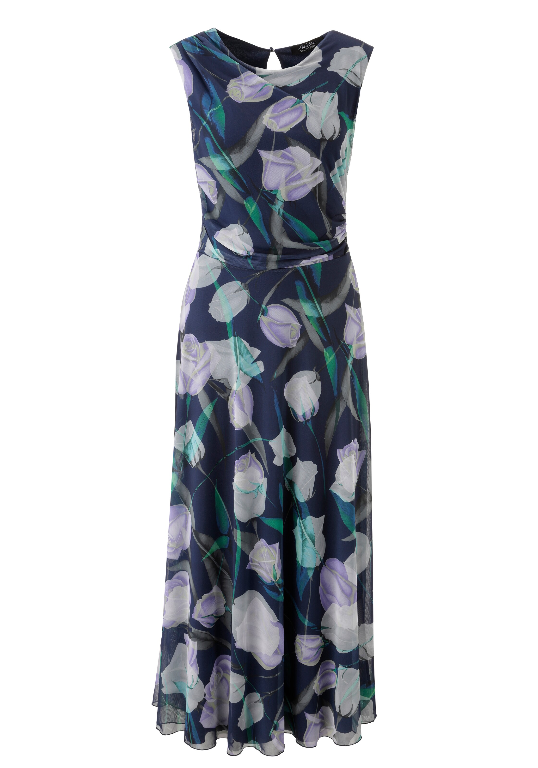 Aniston SELECTED Dress in marine blue / Lavender / natural white, Item view