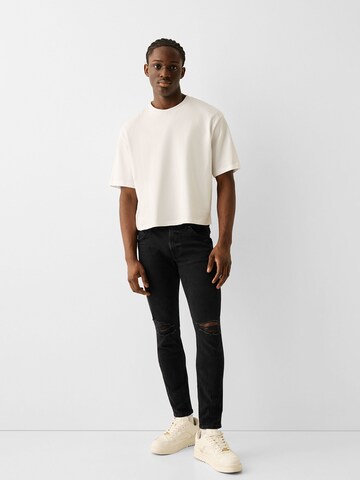 Bershka Slimfit Jeans i sort