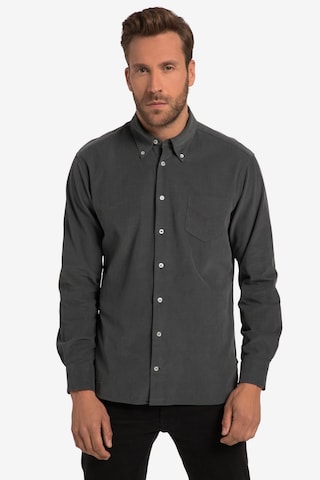 JP1880 Regular fit Button Up Shirt in Grey: front