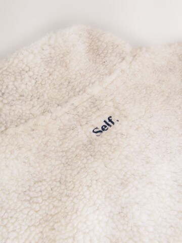self. Fleece jacket in Beige