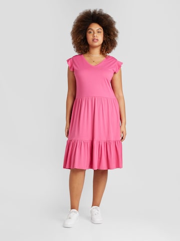 ONLY Carmakoma Dress 'MAY' in Pink