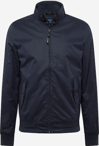 SuperdryPrijelazna jakna 'Iconic Harrington' - plava boja: prednji dio