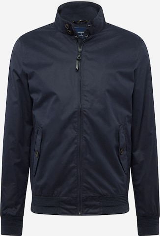 Superdry Tussenjas 'Iconic Harrington' in Blauw: voorkant