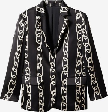 Blazer 'Chain' MANGO en noir : devant