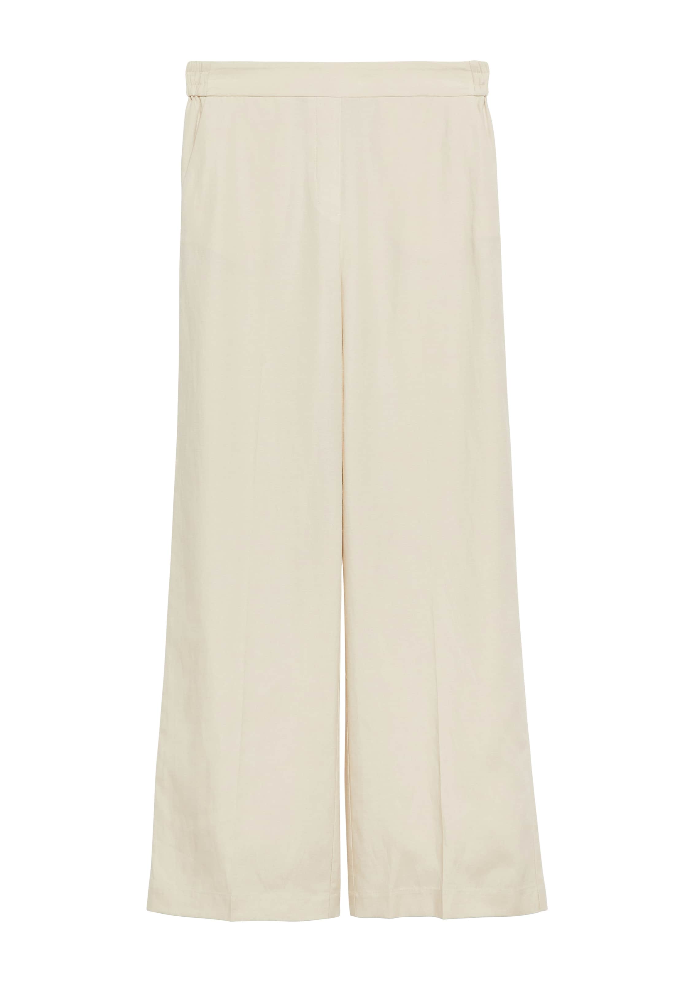COMMA Regular Broek in Beige: voorkant