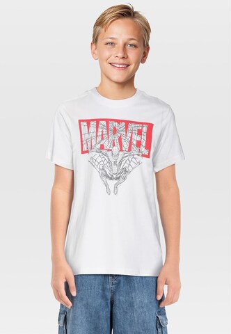 T-Shirt 'Spiderman Marvel' Mister Tee en blanc : devant