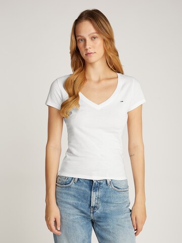 Tommy Jeans Koszulka w kolorze niebieski: przód