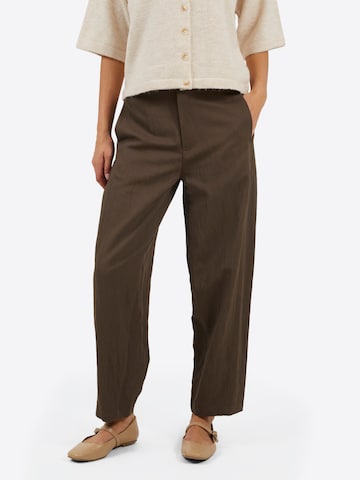 Loosefit Pantalon à pince BRAVE SOUL en marron : devant