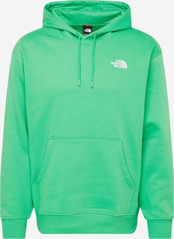 Bluză de molton 'Essential' de la THE NORTH FACE pe verde: față