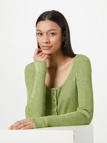 Gestuz Knit Cardigan 'Silvi' in Green