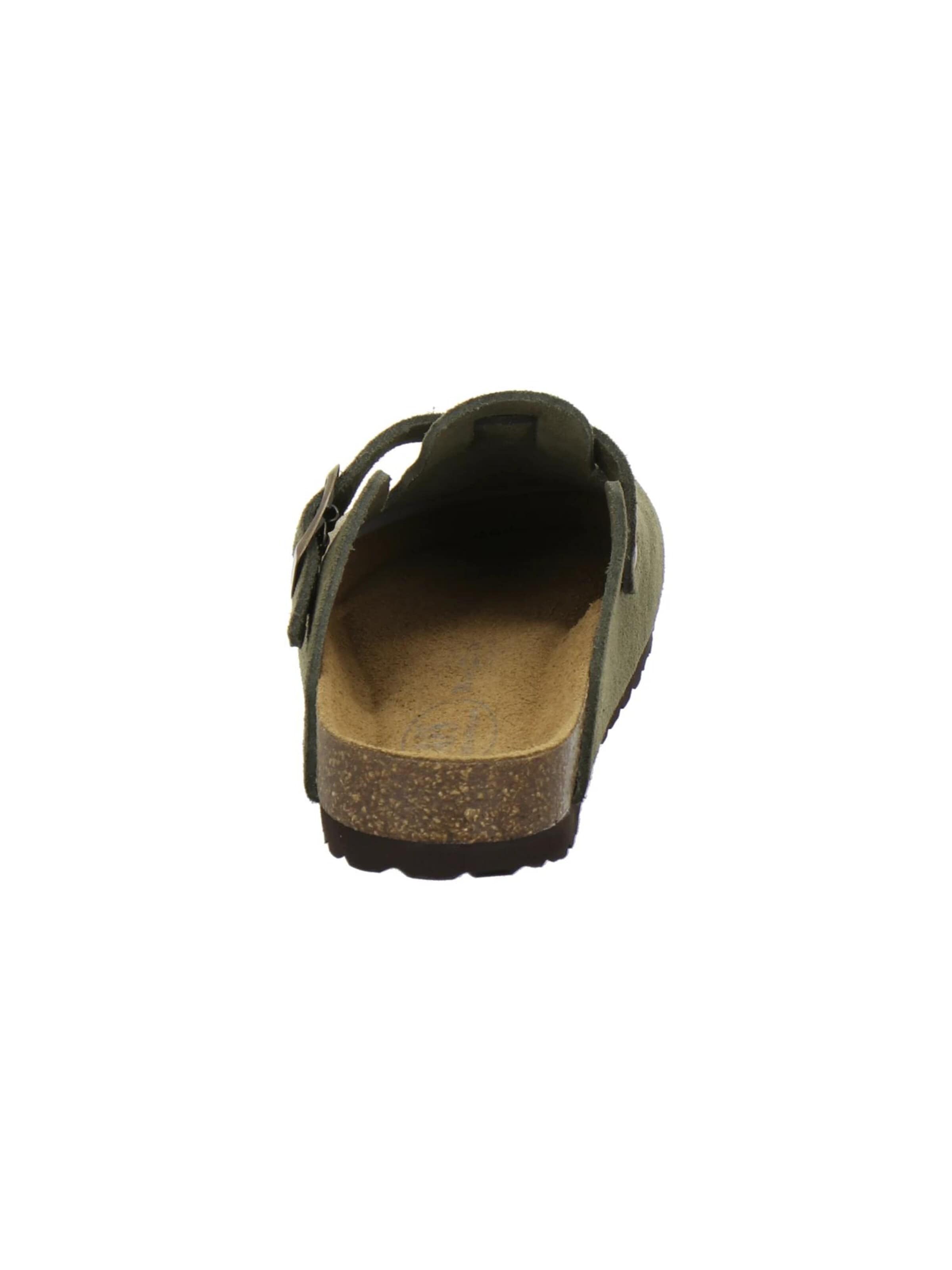 AFS-Schuhe Clogs 'Clogs Damen moos Veloursleder'‌‌‌ in Grün
