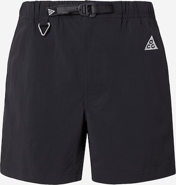 juoda NIKE Standartinis Laisvalaikio kelnės 'ACG': priekis