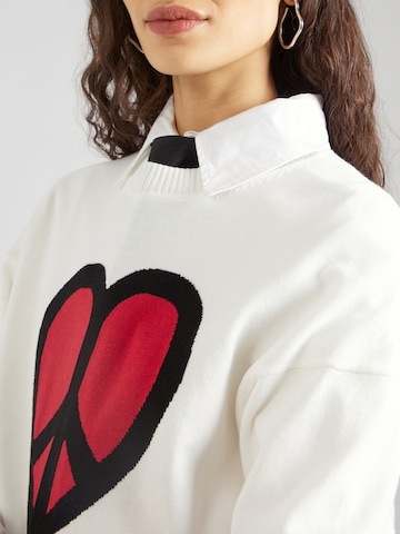 Pull-over Moschino Jeans en blanc