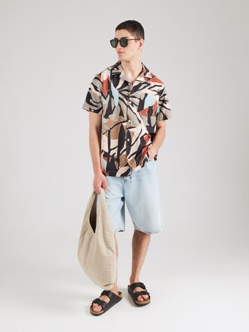 Kronstadt - Ajuste regular Camisa 'Cosimo' en Mezcla de colores