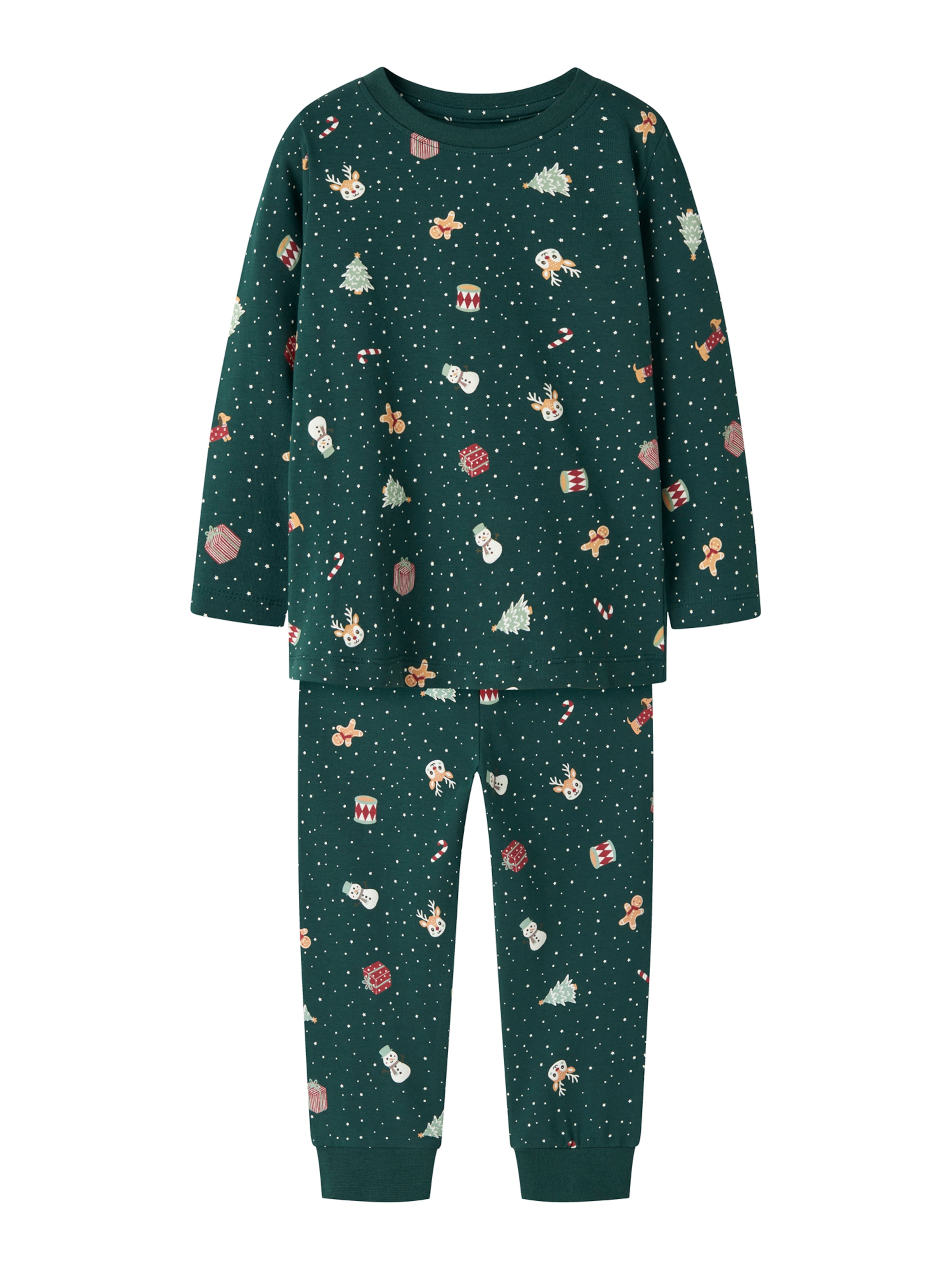 NAME IT Pajamas 'NMNVismas' in Green: front