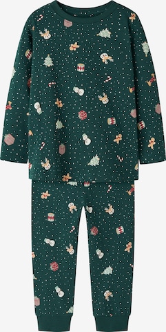 NAME IT - Pijama 'NMNVismas' en verde: frente