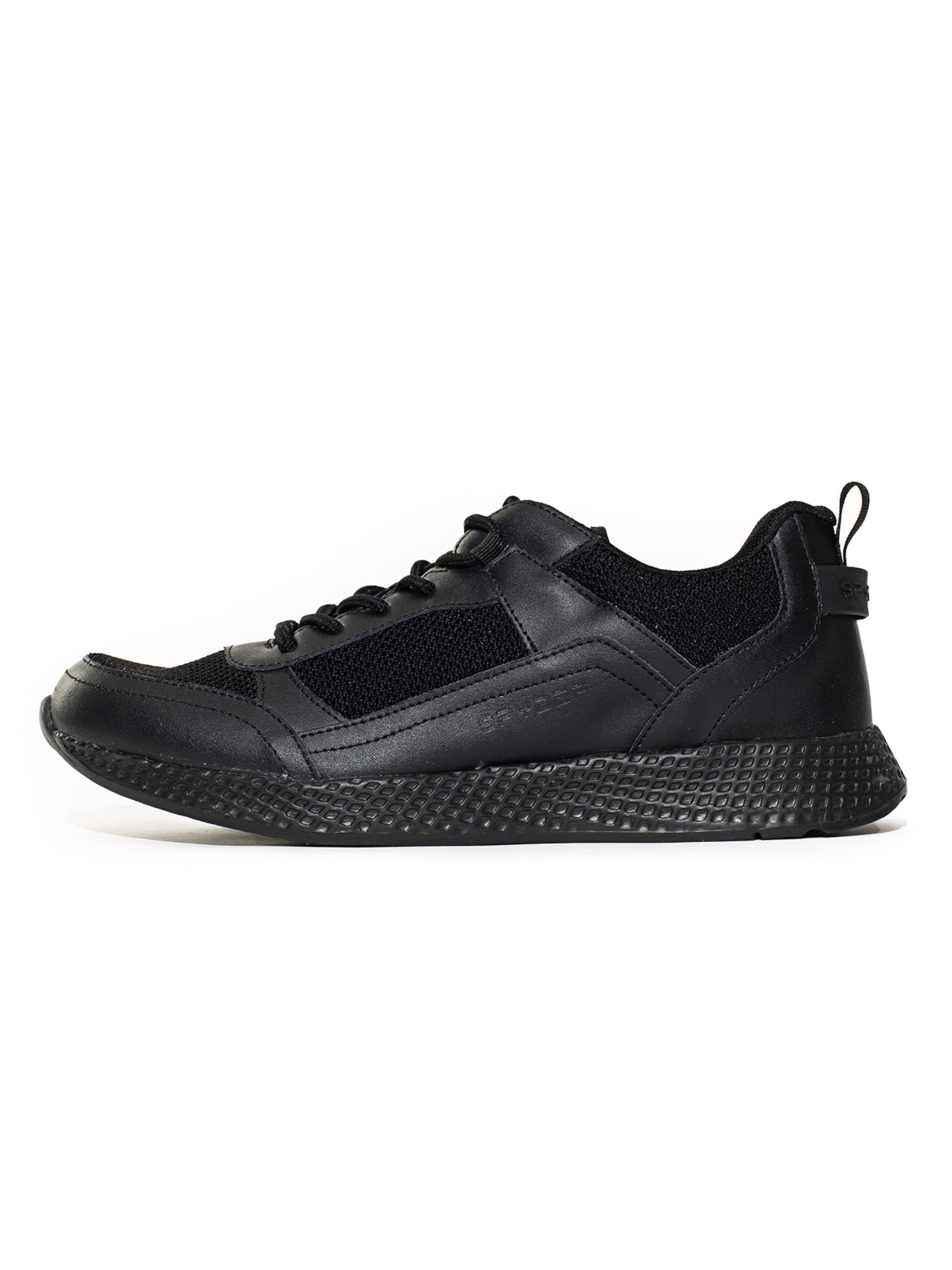 Spyder Platform trainers in Black: front