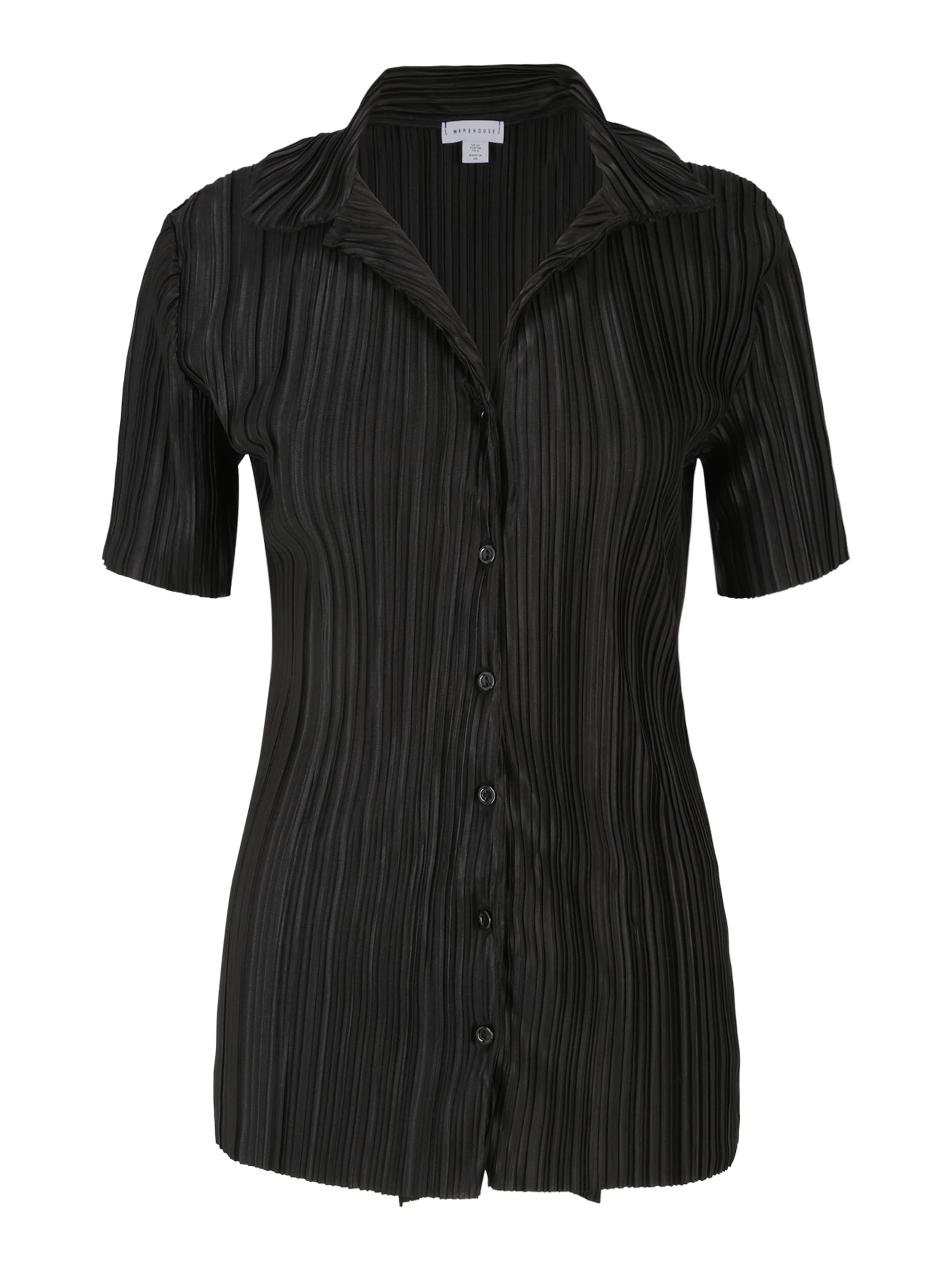 Warehouse Petite Blouse in Black: front