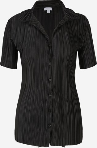 Warehouse Petite Blouse in Black: front