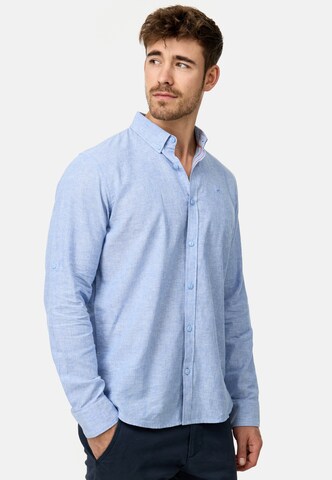 INDICODE JEANS Regular fit Button Up Shirt ' Theon ' in Blue