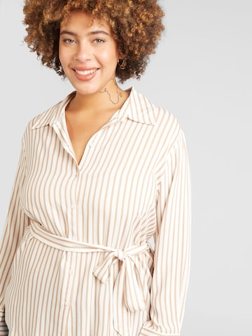 ABOUT YOU Curvy Bluse 'Suki' in Beige