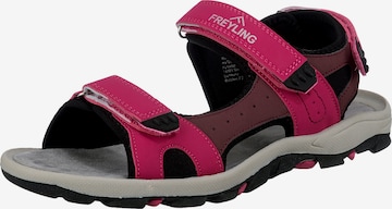 Freyling Hiking Sandals in Red: front