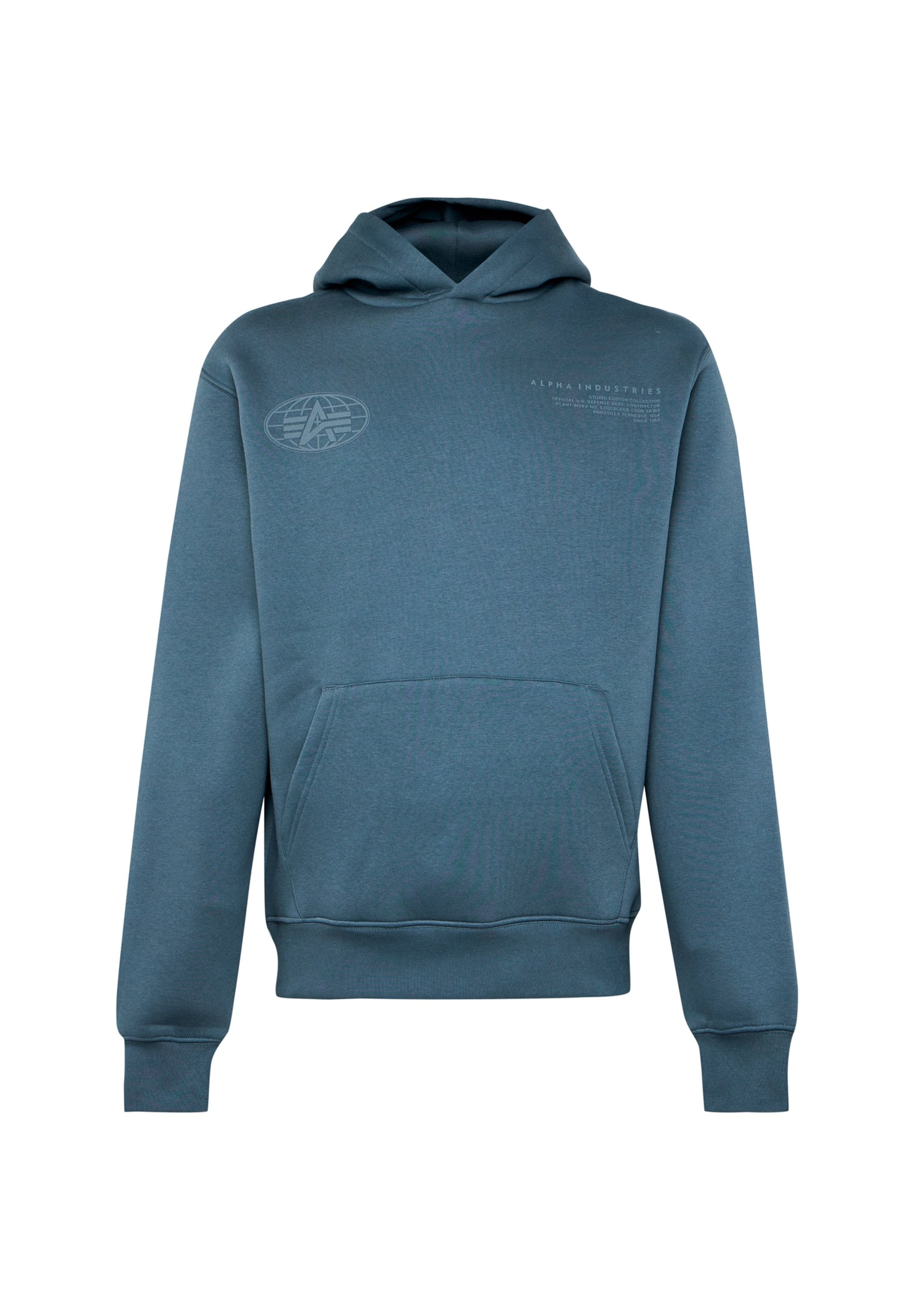 ALPHA INDUSTRIES Sweatshirt in Blue: front