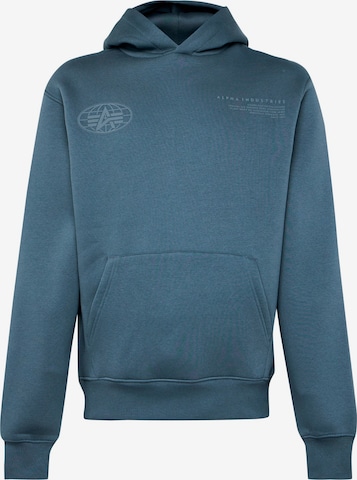 ALPHA INDUSTRIES Sweatshirt in Blue: front