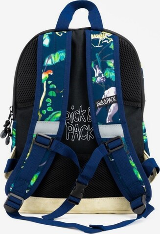 Pick & Pack Rucksack 'Happy Jungle M' in Blau: predná strana