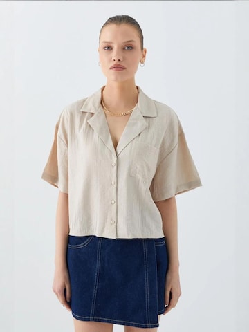 MixRay Blouse in Beige: voorkant
