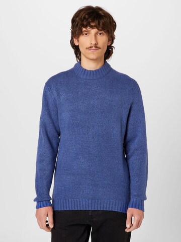 Redefined Rebel Sweater 'Dustin' in Blue: front
