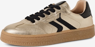 Sneaker bassa di Tamaris in oro: frontale