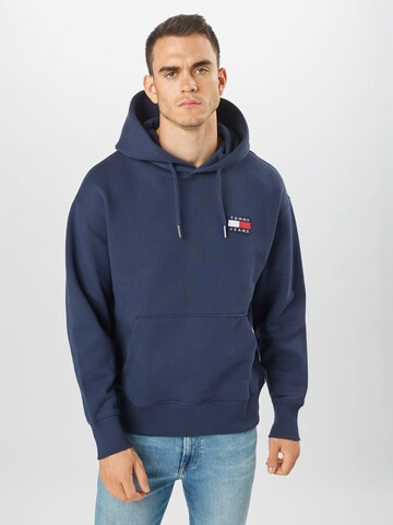 Tommy JeansRegular Fit Sweater majica - plava boja: prednji dio