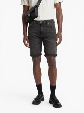 JACK & JONES - Slimfit Vaquero 'JWHRICK JJFOX' en negro: frente