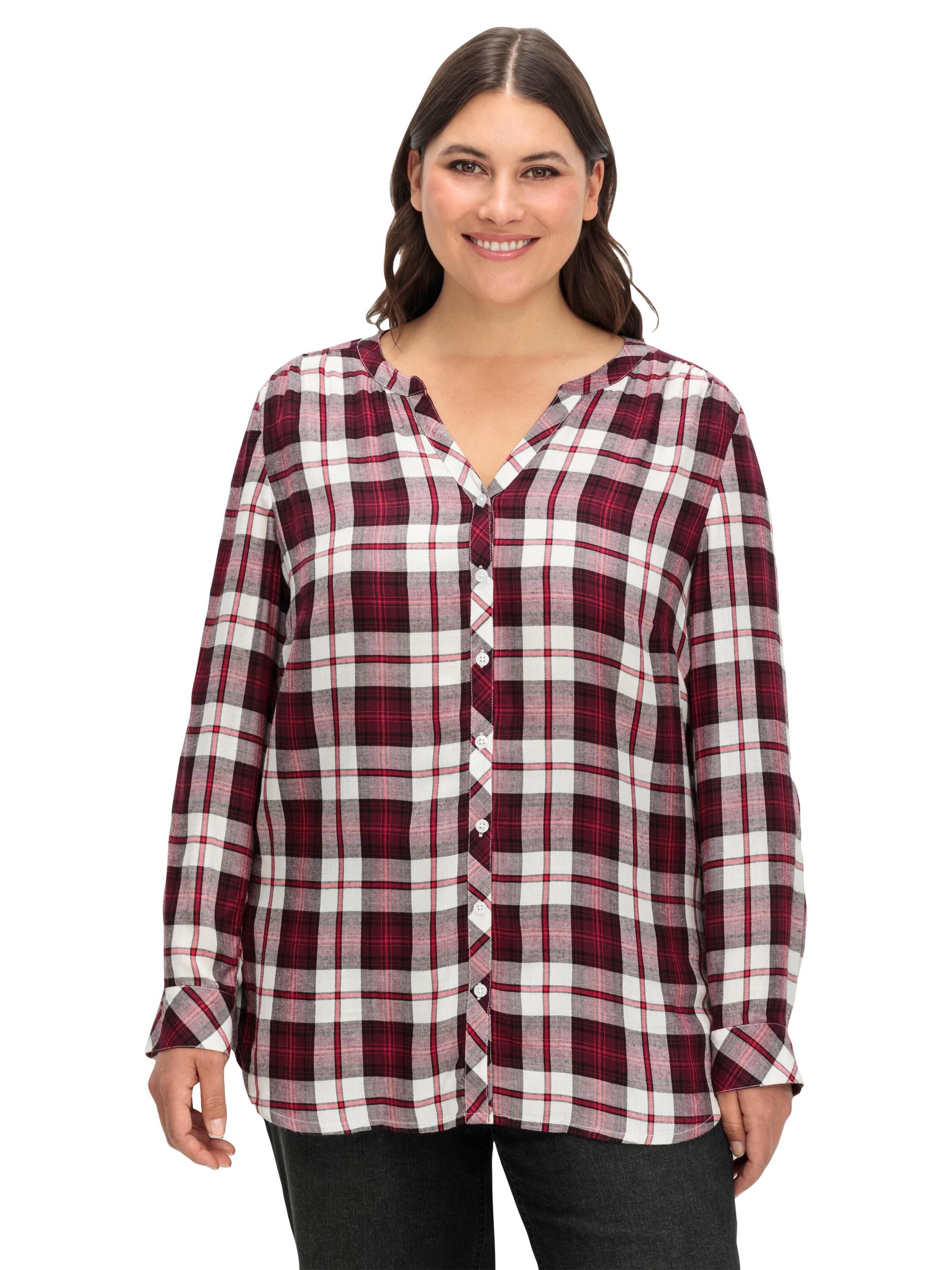 SHEEGO Bluse in Rot: Vorderseite