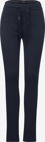 CECIL Slim fit Trousers 'Tracey' in Blue: front