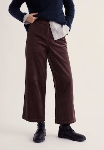 Seasalt Cornwall Wide Leg Hose ' Asphodel ' in Braun: Vorderseite