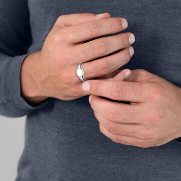 Männerglanz Ring in Silber: Vorderseite