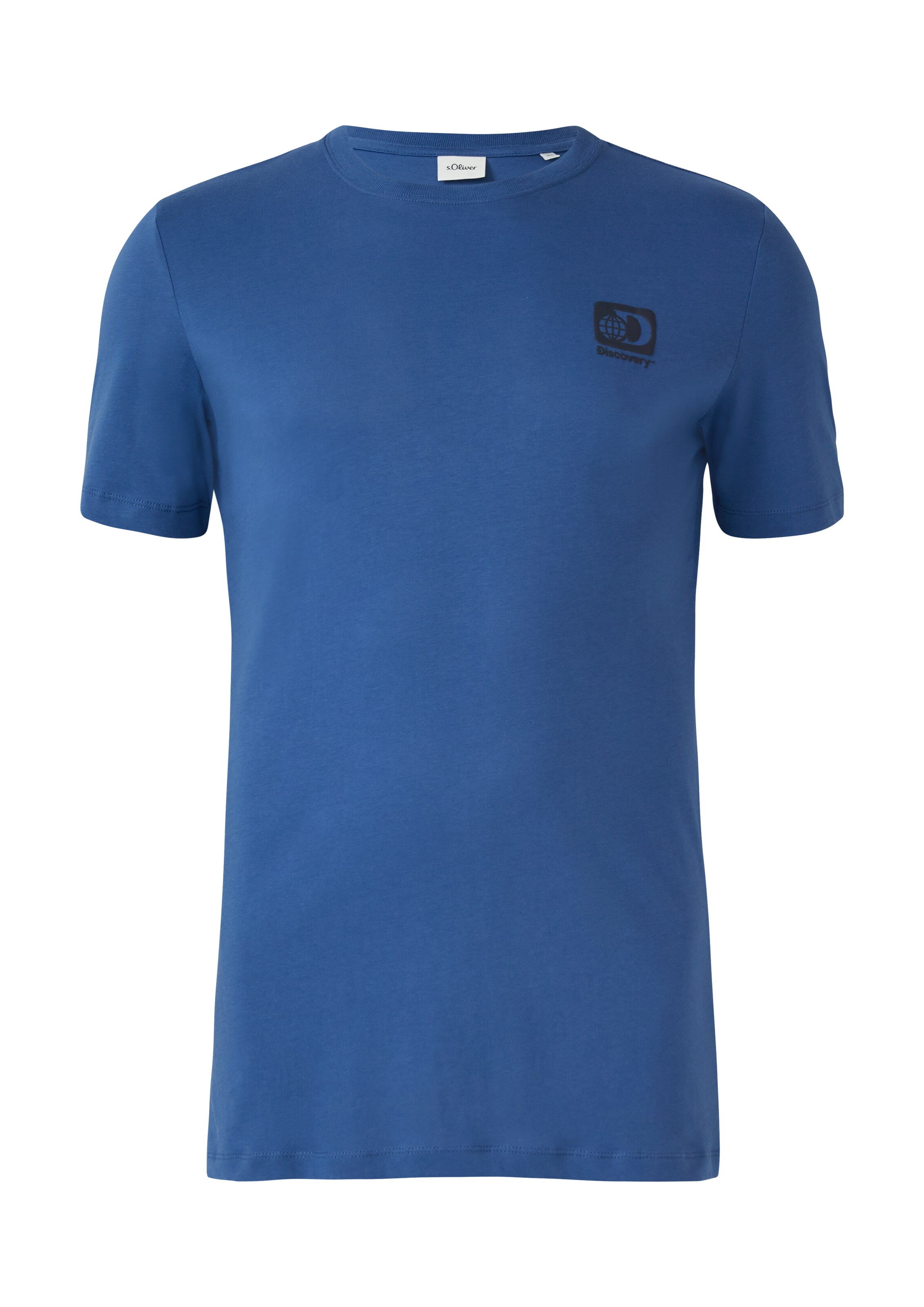 s.Oliver Men Tall Sizes Shirt in Blue: front