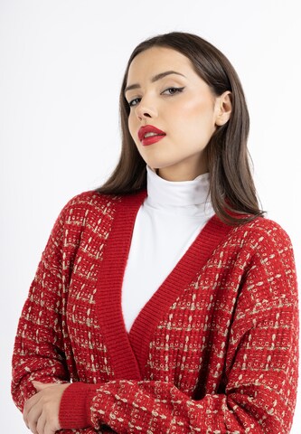 Cardigan 'Koosh' faina en rouge