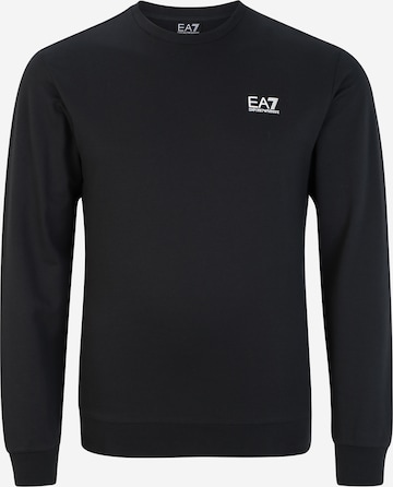 Sweat-shirt EA7 Emporio Armani en bleu : devant