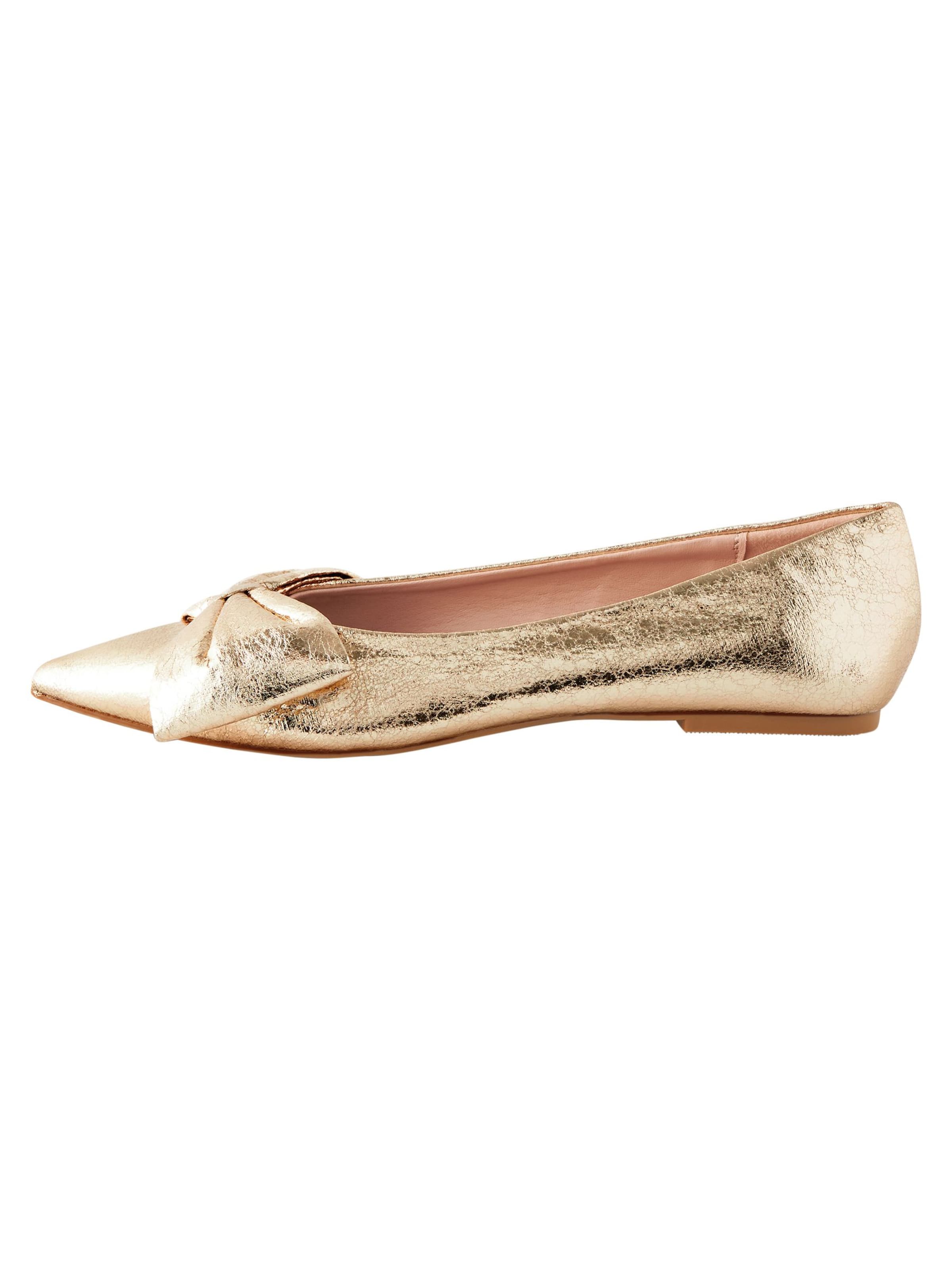 Next Ballerina 'Forever Comfort' in Goud: voorkant