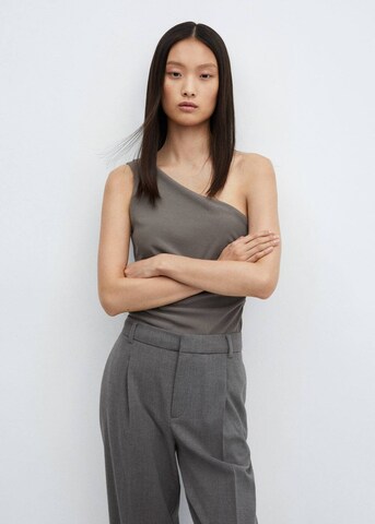 MANGO Loose fit Pleated Pants 'Cesi' in Grey