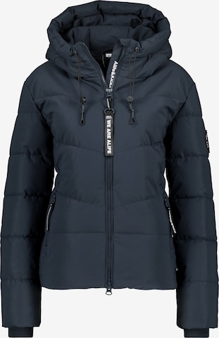 alife & kickin Winterjas 'Michaela' in Blauw: voorkant