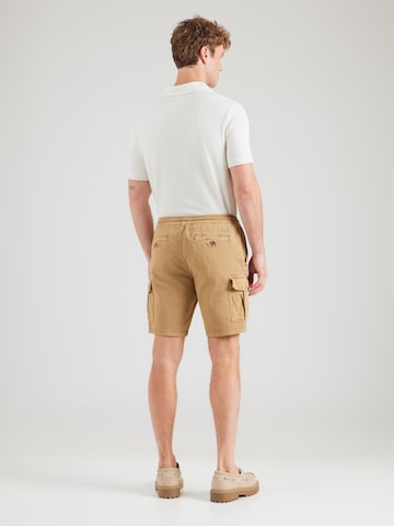 INDICODE JEANS Regular Cargo Pants 'Bouillon' in Beige